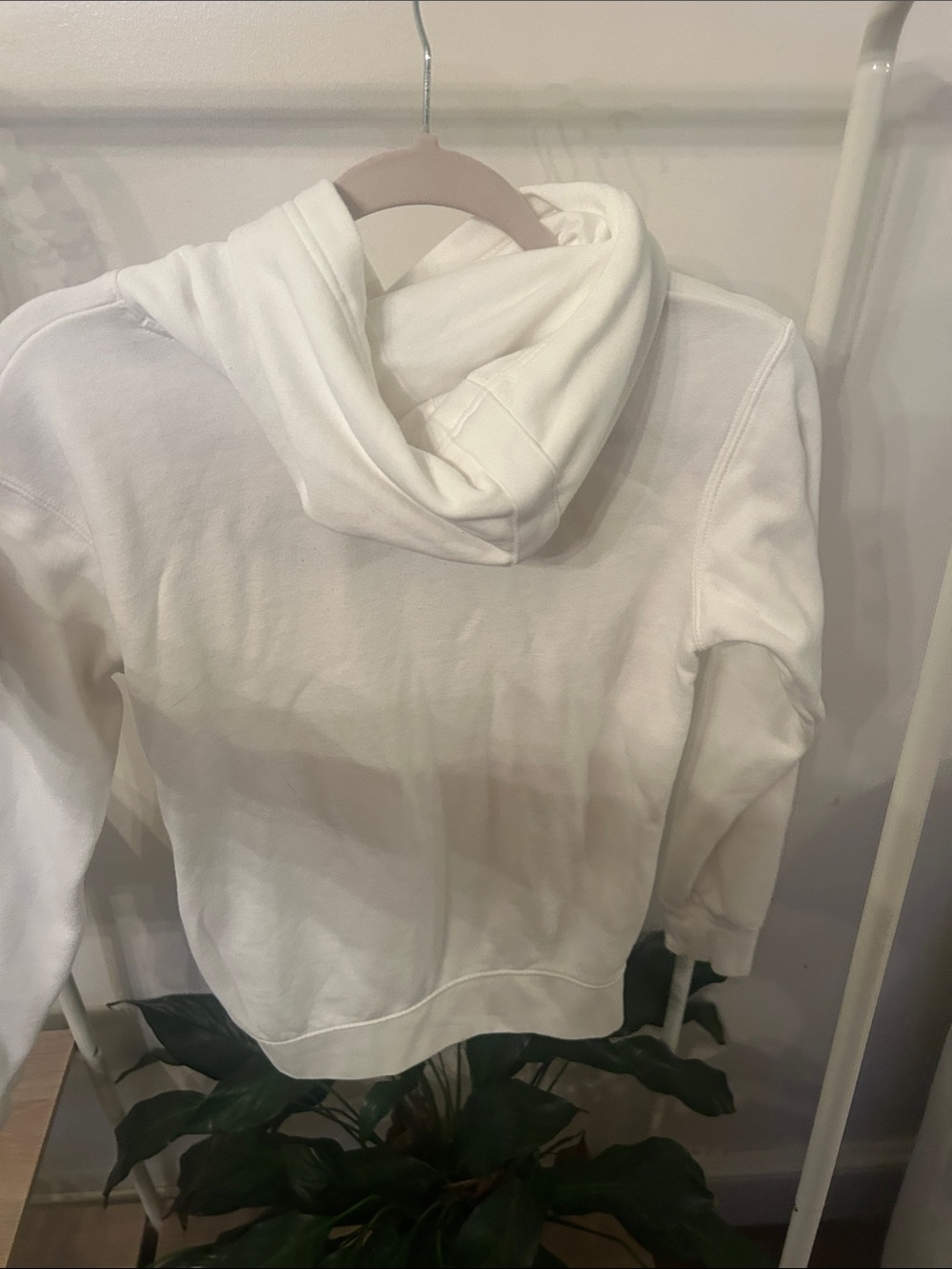 Jordan Boy’s White Hoodie with Light Blue Lettering - Picture 4 of 4
